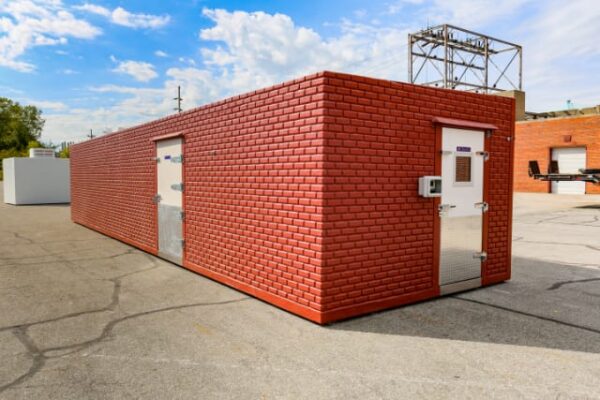 Brick exterior of Polar King freezer storage rental