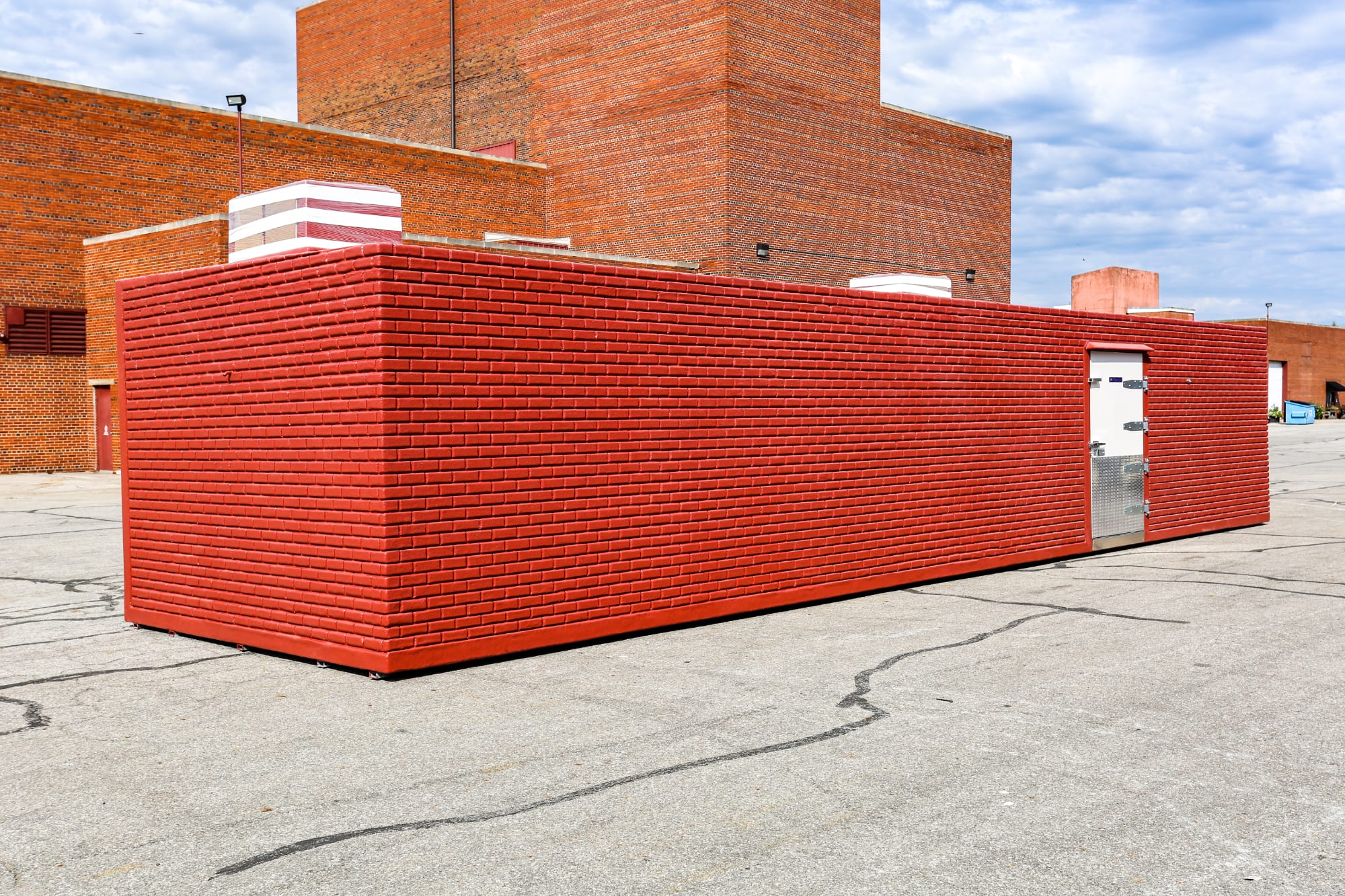 Polar King refrigerated storage unit with red brick exterior