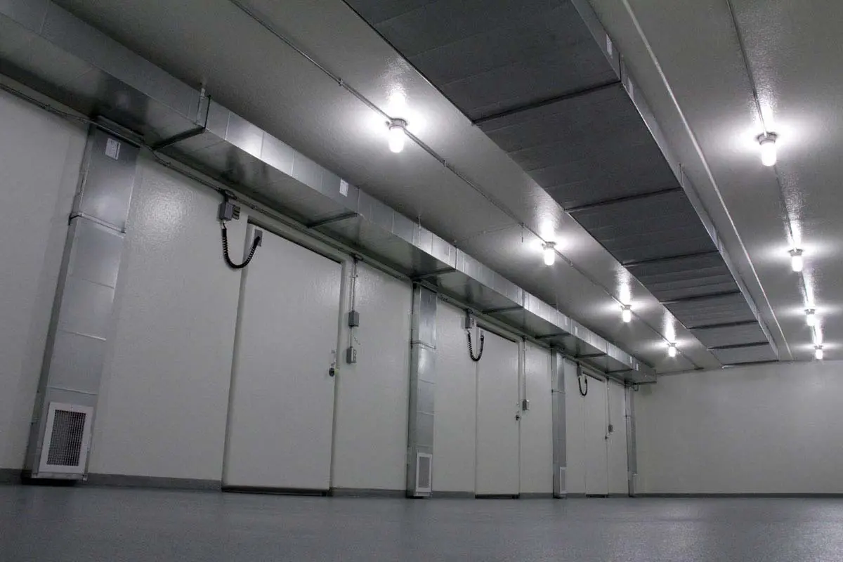 Inside of a Polar King freezer unit