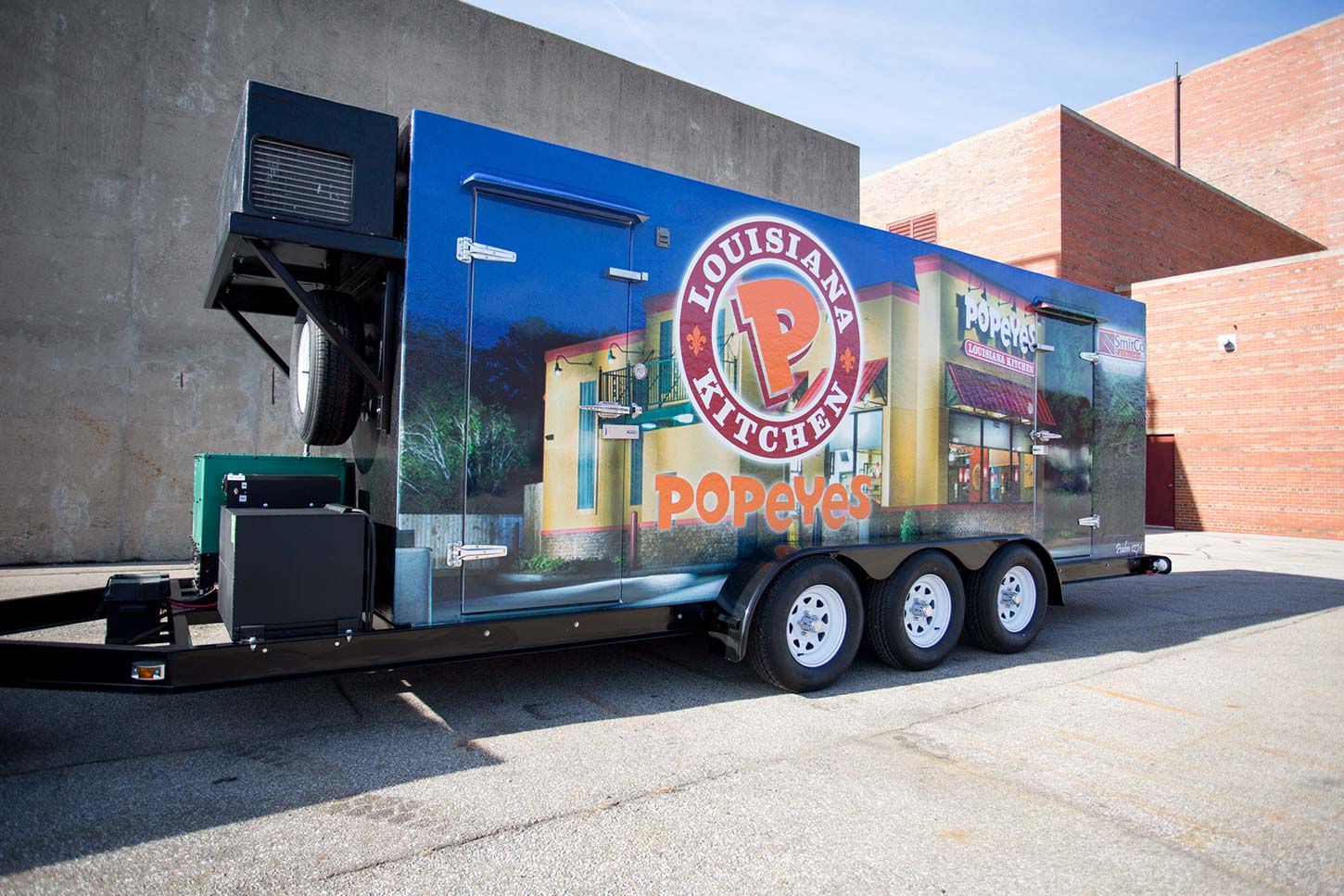 Popeyes industrial refrigerated trailer