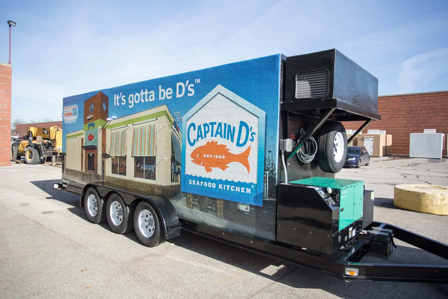 Small refrigerated trailer Captain D's