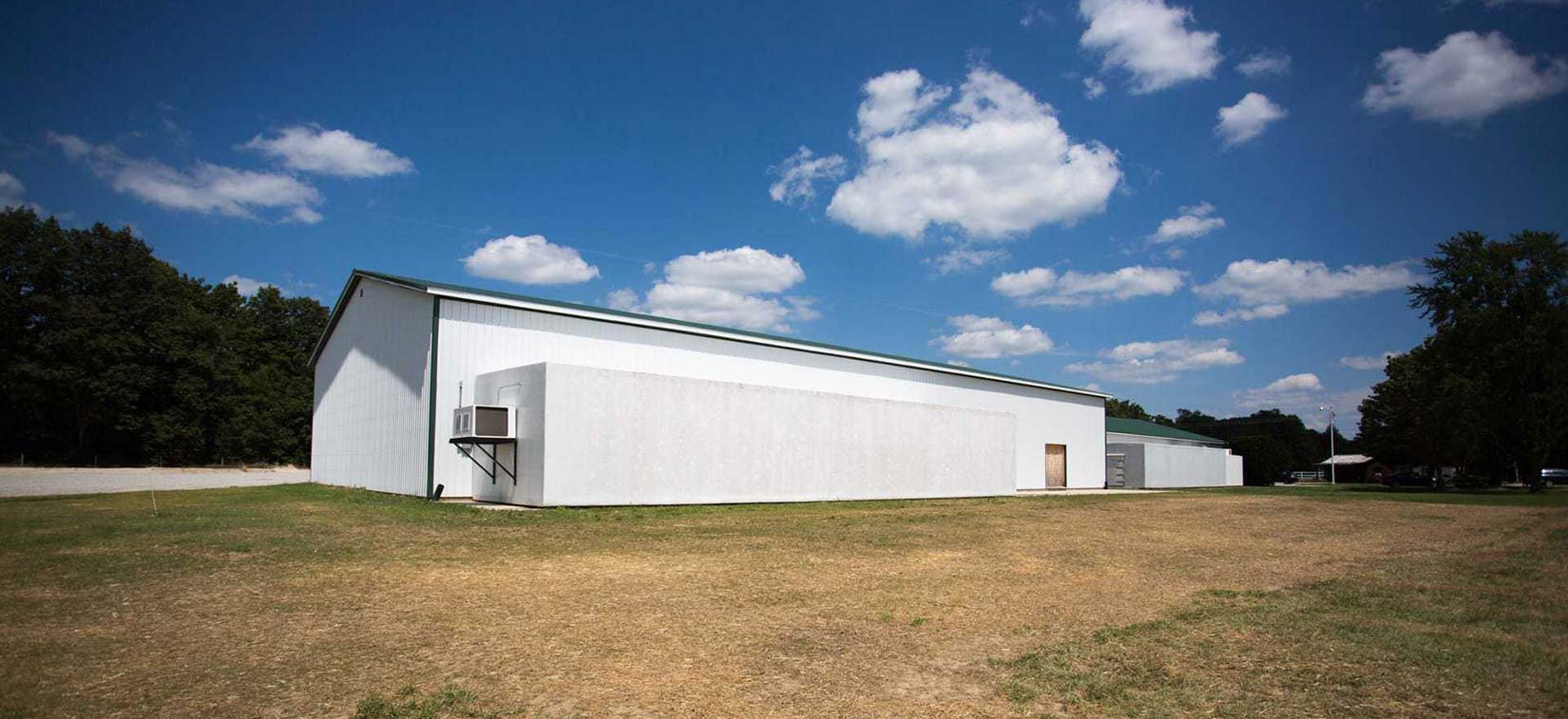 Seven Sons Farm with blue sky