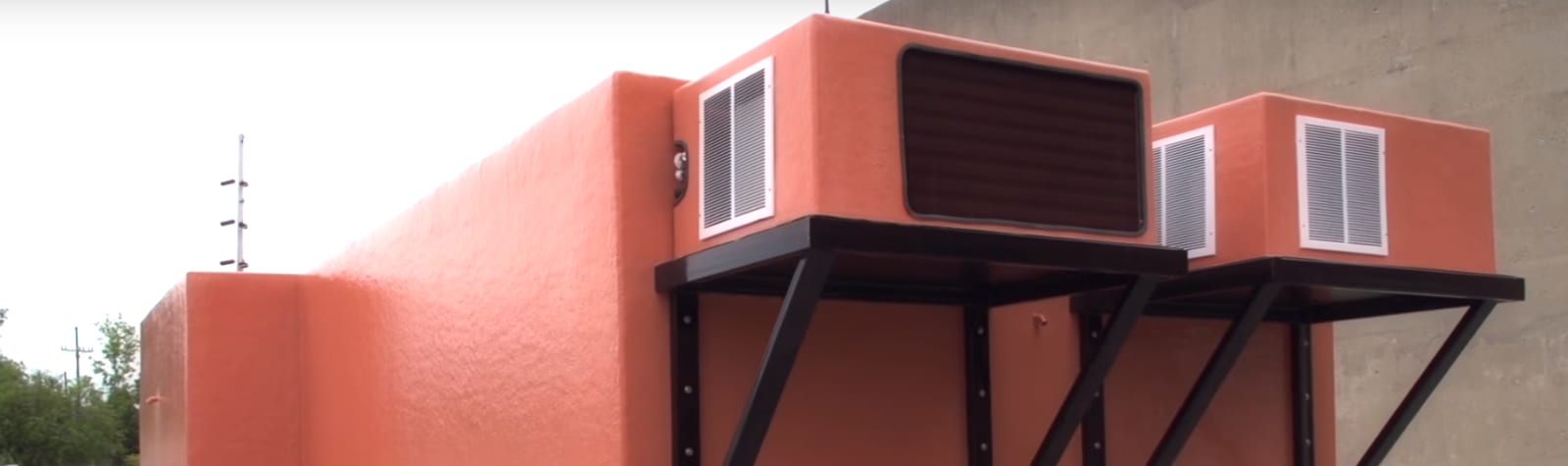 Orange Polar King commercial walk-in refrigerator